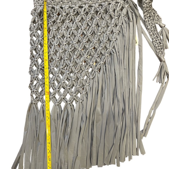 Koi Lizard Macrame Wrap Skirt Blue Matte OS - Picture 2 of 2